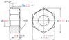 Suministros del Fabricante Tuercas Hexagonales de Acero Inoxidable 304 Din934 Tapas de Tornillo M1.6-M64 Rosca Antiaflojante