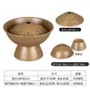 Tigela de Tripa para Hot Pot Banu, Prato com Gelo Seco, Louça de Estilo Rústico, Travessa Três Crocâncias de Intestino de Ganso Refrigerado, Prato Criativo de Melamina com Pé Alto