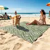 Comercio Electrónico Transfronterizo Tubo de PP Tejido Bohemio Impermeable Esterilla Exterior para RV Camping Playa Antideslizante Esterilla Exterior