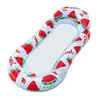 Fábrica de Yiwu Colchoneta Flotante de Sandía Fila Flotante Inflable para Fiesta en el Agua Cama Flotante Fiesta en Piscina Fila Flotante de Agua Venta al por Mayor