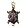 Colgante de Tortuga de Aleación Esmaltada DIY Transfronterizo Moda Dibujos Animados Joyería Pendientes Llavero Accesorios