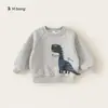 Ropa para Niños Bangxuan Primavera y Otoño Nuevo Dibujos Animados Graffiti Infantil Casual Camiseta Cuello Redondo Ropa Deportiva Infantil Sudadera para Niños