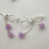 Brincos Originais de Flor com Laço e Franjas para Meninas, Estilo de Férias, Brincos Frescos e Únicos, Joias Atacado com Temperamento Super Fada