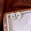 Brincos Saturno de Prata Coreana com Zircônia e Pérola, Brincos de Tarraxa Doces Simples Versáteis, Brincos de Nicho de Luxo Leve para Mulheres