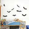 Nuevo Adhesivo de Pared Tallado de Halloween de Amazon Murciélago Sala de Estar Habitación de Niños Adhesivo para Vitrina Zx01