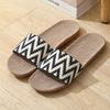 Zapatillas de lino para pareja para el hogar, zapatillas de interior, zapatillas para piso de madera, para el hogar, antideslizantes, para hombre y mujer, suela gruesa, verano, frescas, venta al por mayor
