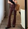 Pantalones Acampanados Lu con Diseño Falso de Dos Piezas, Nuevo Estilo 2026 para Mujer, Cubre Cadera, Adelgazantes, Leggings Casuales para Yoga, Pantalones Shark Bootcut
