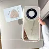 Adequado para capas de celular Huawei Mate 80 e Huawei Mate 70, estilo coreano de alta qualidade para mulheres com pequenas estrelas em inglês