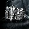 Anillo Retro Europeo y Americano Iris Anillo de Moda Agresivo para Hombre Anillo Distintivo para Dedo Índice Dedo Medio