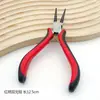 Alicate de Bico Fino Artesanal Ferramenta Multifuncional Atacado Cabo Vermelho Espesso Alicate de Corte Diagonal Mini Alicate de Bico Tesoura Potente para DIY