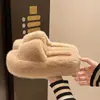 Pantuflas de algodón de estilo de hadas, increíblemente hermosas y cómodas, de una sola tira, nuevo modelo otoño e invierno 2026, modernas y versátiles para usar en casa y al aire libre