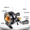 Roda de micro-lead roda de jangada roda de pesca de jangada com dreno roda de pesca com mosca totalmente metálica roda do meio
