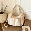 Bolso Tote de Gran Capacidad Estilo Coreano de Nicho, Bolso Cruzado, Bolso de Mujer, Bolso de Mano Simple Casual para el Trabajo, Bolso de Hombro Ligero