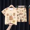 Comercio Exterior 2026 Nuevo Pijama de Niños Verano Manga Corta Estilo Delgado Niños y Niñas Conjunto de Ropa para el Hogar Venta al por Mayor