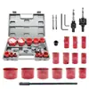 Gran Venta Juego de Brocas Perforadoras Kit de Punzón Venta Caliente Transfronteriza Juego de Sierras de Corona Muchos Estilos Tamaños Se Pueden Combinar Según Sea Necesario
