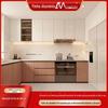 Casa Inteira Fábrica Personalizada Macacão Cozinha Armário Totalmente de Alumínio Moderno Simples Impermeável Fogão Combinação Armário de Parede de Metal Customização