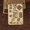 Pingente de Latão do Zodíaco, Moeda dos Cinco Imperadores, Pingente de Cordão Nuvem Auspiciosa, Pingente da Sorte para Fortuna e Tesouro, Pingente Retro Chinês