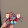 2025 Versão Coreana Doce Flor Laço Grampo de Cabelo Franja Presilha Menina Pequena Elástico de Cabelo Acessório de Cabelo Novo Estilo