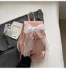 Estilo Hada Gran Capacidad Lindo Estilo Ballet Moderno Mochila para Mujer 2024 Nuevo Llegada Estilo Occidental Lazo de Cinta Bolso Cubo