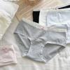 "Não Fique Ansiosa" Estendido e Alargado Cintura Média Algodão Puro Crotch Antibacteriano Roupa Íntima de Algodão Puro para Meninas Calcinhas Macias para Meninas