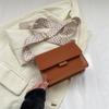Moda Vintage Bolso Bandolera Texturizado Simple con Correa Ancha para el Hombro Otoño e Invierno 2024 para Desplazamientos Estilo Coreano Bolso Cuadrado Pequeño