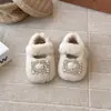 Zapatos de Princesa para Niña con Pedrería y Piel 2026 Invierno Zapatos de Algodón y Piel Lindos Suaves Adorables para Bebé Niña Mocasines Elegantes