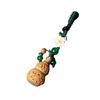 Llavero tallado DIY de sándalo verde, cadena colgante tejida para teléfono móvil Seiko, accesorios con mango Wenwan retro