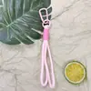 Lanyard para Llavero Bloque de Color Mosquetón Cuerda Trenzada para Agarrar Muñeco Muñeco de Peluche Accesorios para Muñeco Cuerda de Correa