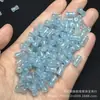 Cor Água-marinha 6x9mm pequenas contas soltas em formato de bambu atacado DIY jade joias pulseira colar acessórios