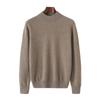 Suéter de primeira linha masculino gola alta parcial pulôver solto business casual malha base masculina camisa base masculina