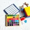Esmalte de Uñas Pintura Acuarela Gel 36 Compartimentos Bandeja Magnética de Almacenamiento Caja de Plástico Mercancía Pequeña Transfronteriza