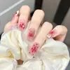 Outono e Inverno Senso Avançado Unhas Postiças Destacáveis Removíveis Unhas Gradiente Usáveis Adesivos de Unha Luxo Leve Unhas Usáveis