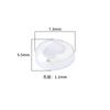 Plata de ley S925 plata lisa brillante frijoles de plata irregulares cuentas de frijol de acacia material para pulsera DIY accesorios de plata