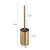 Cepillo para Inodoro de Acero Inoxidable Transfronterizo con Base de Pie para Baño Cepillo para Inodoro Doméstico Cepillo para Inodoro Sin Rincones Muertos Set
