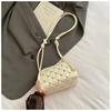 Bolso de Mano de Moda de Verano Bolso Tote Pequeño para Mujer 2025 Nuevo Bolso Bucket Acolchado Simple Hombro Cruzado Bolso para Teléfono Móvil