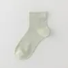 Calcetines Bajos para Mujer Tipo Barco Hechos de Seda de Morera, Calcetines Blancos Transpirables Ultradelgados para Maternidad en Verano, Absorbentes de Sudor, Resistentes a Olores, Calcetines Cortos sin Costuras