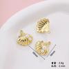 Novos Acessórios de Joia Laço de Joia Liga de Zinco K Branco Prata Brilhante DIY Amor Estrela-do-mar Colar Pulseira Pingente