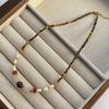 Colgante redondo de la marca Fortune, elegante, ligero, de lujo, de nicho, de acero de titanio, para mujer, sin caídas, diseño que combina con todo, nueva joyería.