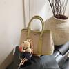 Bolsa Feminina Super Moderna Color-Blocking de Nicho 2026 Nova Versátil Bolsa Transversal Fashionable Bolsa de Mão Verão Mais Vendida Pequena Bolsa Tote