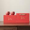 Tazas de Té Rojas Culturales y Creativas Estilo Chino para Parejas, Adecuadas como Regalo para Ancianos y Amigos, para Bodas, Inauguraciones de Casa o Ceremonias de Apertura