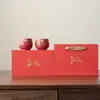 Tazas de Té Rojas Estilo Chino, un Par de Tazas de Boda, Tazas Rojas, Recuerdos para Mejores Amigas y Amigos