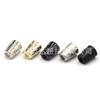 12x9 Furos 7/3.8mm Metal Cone Reto Sino Pendurado Buraco Grande e Pequeno Padrão Ondulado Cauda de Corda Cilíndrica Fivela Fivela de Liga de Zinco