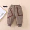 Pantalones Gruesos de Algodón para Niños Ropa de Invierno Pantalones Cálidos Acolchados para Niños Pequeños Pantalones de Algodón Modernos para Bebé Pantalones Gruesos de Algodón con Forro Polar de Tres Capas para Niños