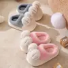 Pantuflas de algodón para niños invierno niños y niñas pantuflas peludas cálidas zapatos de casa para padres e hijos zapatos de algodón para niñas pequeñas bebés