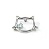 Aretes de Titanio con Zirconia de Gatito, Tornillos para Cartílago de Oreja, Tornillos para Labio, Accesorios de Joyería para Piercings Corporales, Venta Directa del Fabricante