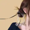 Estilo Ballet Lazo Niña Encaje Cinta Accesorios para el Cabello Versátil Pinza para Cola de Caballo Parte Posterior de la Cabeza Pinza Decorativa de Pico de Pato Tocado