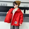 Chaqueta acolchada de algodón para niños 2026 nuevo abrigo de invierno engrosado para niños pequeños y medianos, parka de trabajo de invierno para niños, estilo moderno