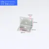 Soporte de Ángulo Recto Ensanchado, Conector de Fijación para Mesa y Silla de Tablero de Madera y Ángulo de Hierro, Soporte de Estante de Placa de Hierro de Ángulo Recto de 90 Grados, Soporte en Forma de L