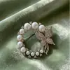 Broche Estilo Coreano Serie de Moda Broche Creativo Collar Colorido Cristal Brillante Strass Sujetador Anti-Exposición para Ropa