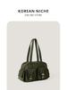 2024 Nuevo bolso de hombro estilo Harajuku japonés y coreano Moda de clase para estudiantes universitarios Bolso tote de nailon con múltiples bolsillos y gran capacidad